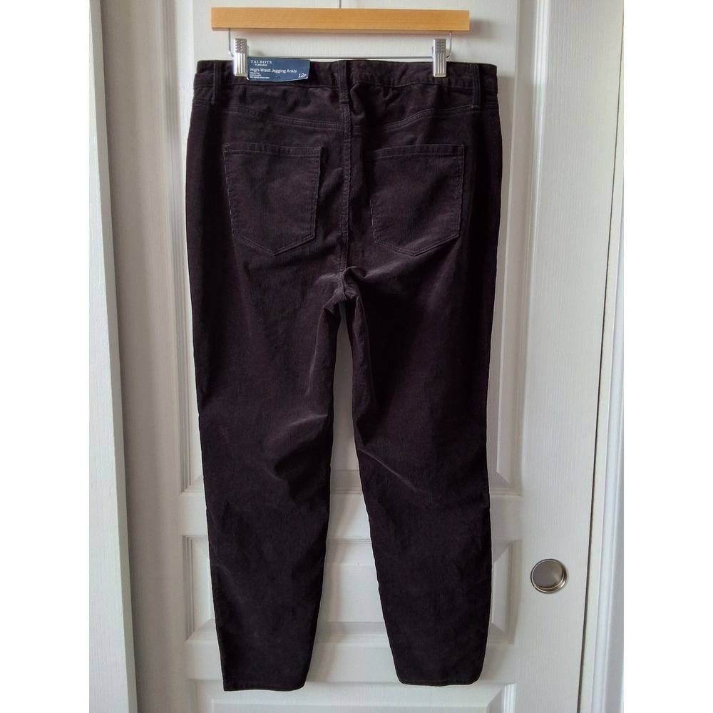 Talbots Women 12P High Waist Jegging Ankle Corduroy Slimming NWT Academia Mature - Picture 2 of 6